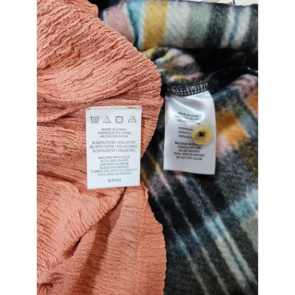 O'Neill Girls‎ Size Small 2 Piece Bundle - Dress + Plaid Button Up Shirt - NWT